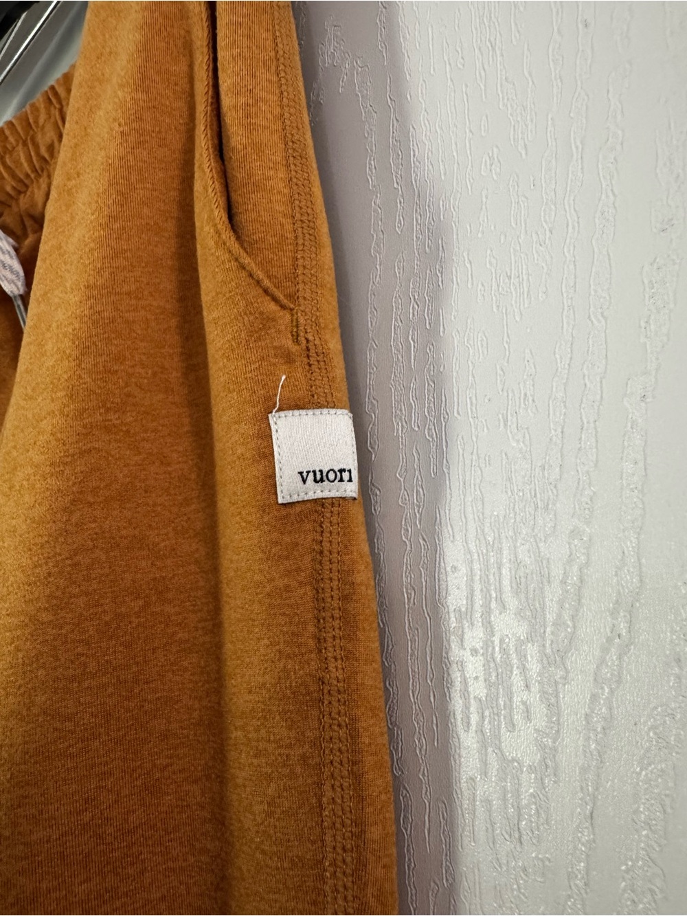 Vuori Women's Performance Joggers in a warm mustard yellow color - Picture 3 of 4